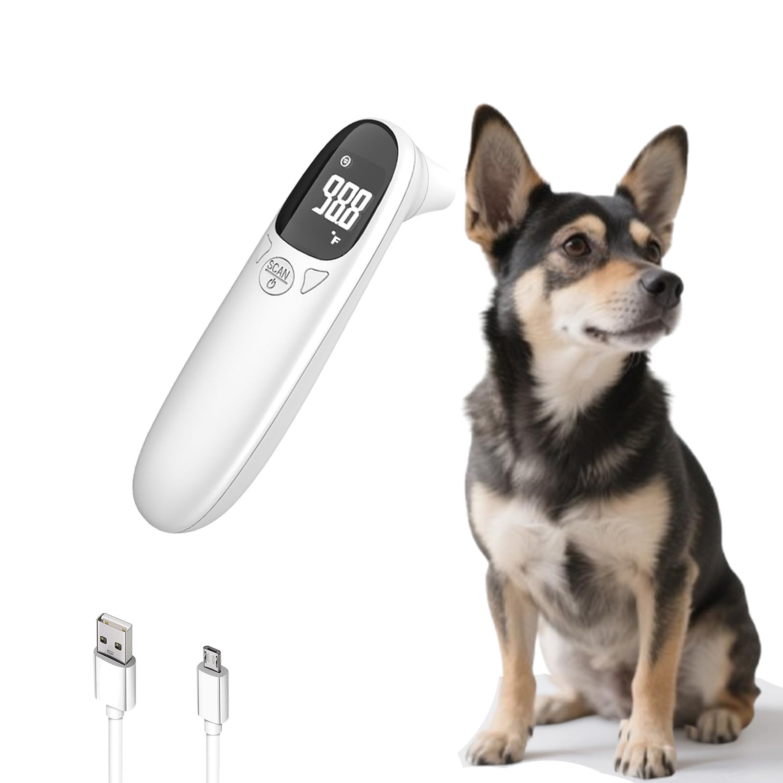 Cat & Dog Thermometer, pet Ear Thermometer, Specially Designed for Pets, Quic...