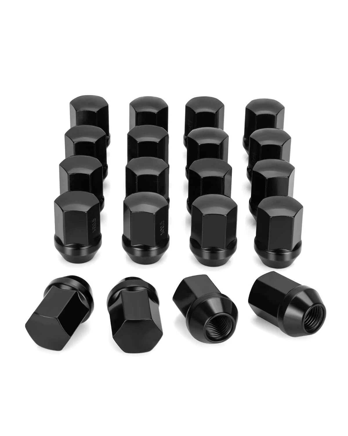 M14x1.5 Lug Nuts Fit Cadillac CTS Chevy Camaro Length: 1.5"(38.5mm) Black 20PCS