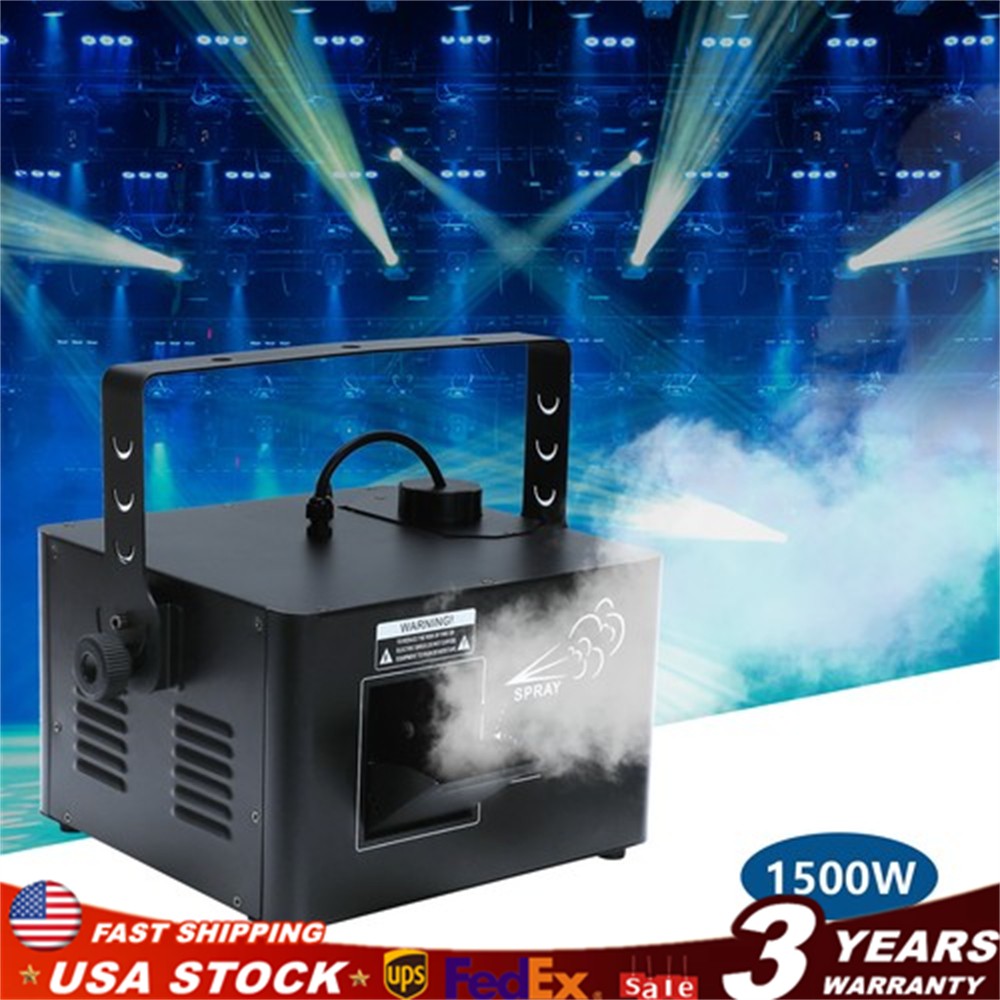 1500W DMX Low Profile Hazer Haze Smoke Fog Machine Theater DJ Stage Effect w/ RC