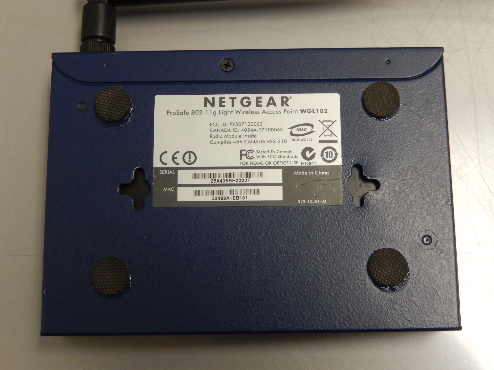 Netgear ProSafe WGL102 802.11g Light Wireless Access Point