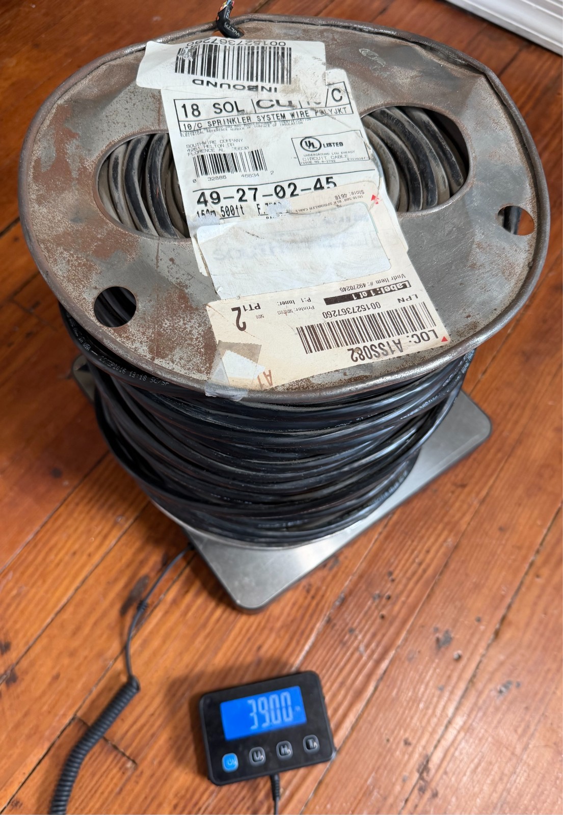 Southwire Approx 500 ft. 18/10 Black Solid Copper Sprinkler Wire