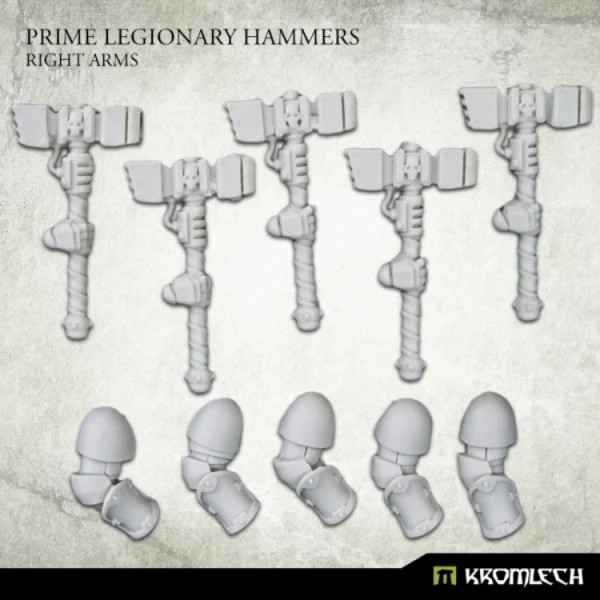 Kromlech Conversion Bitz Prime Legionaries CCW Arms Hammer [right] (5) (*See Per
