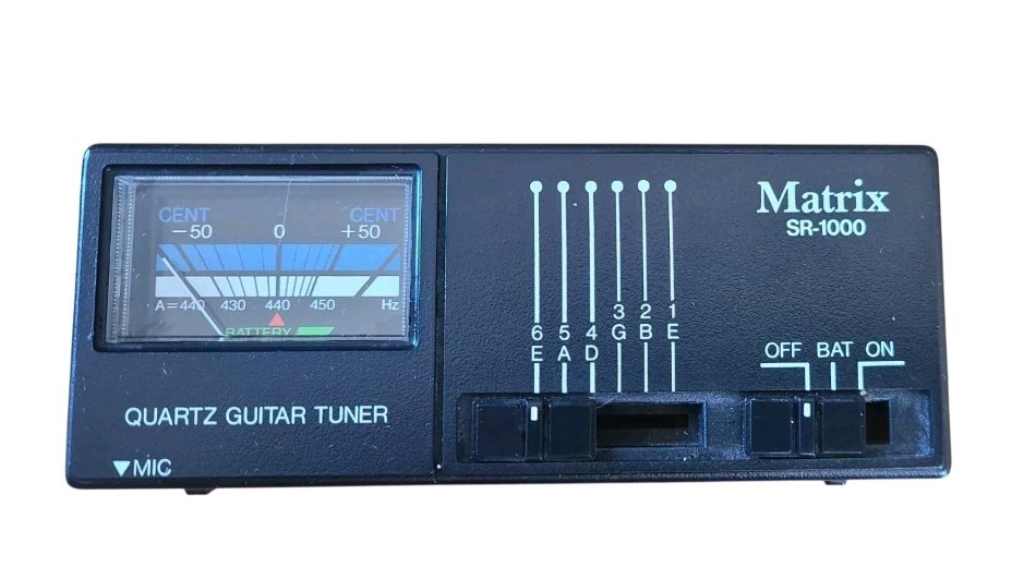 Matrix SR-1000 Quartz Guitar Tuner Needs A 9V Battery