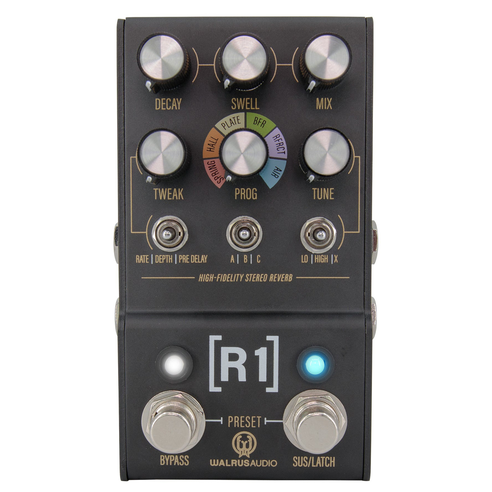 Walrus Audio Mako Series R1 High Fidelity Stereo Reverb Guitar Effect Pedal