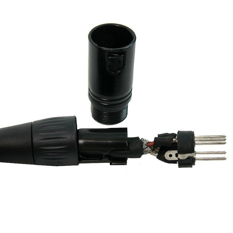 4 VRL 5 Pin 25' ft DMX Pro DJ Shielded Lighting Light Data Cables - 22 Gauge