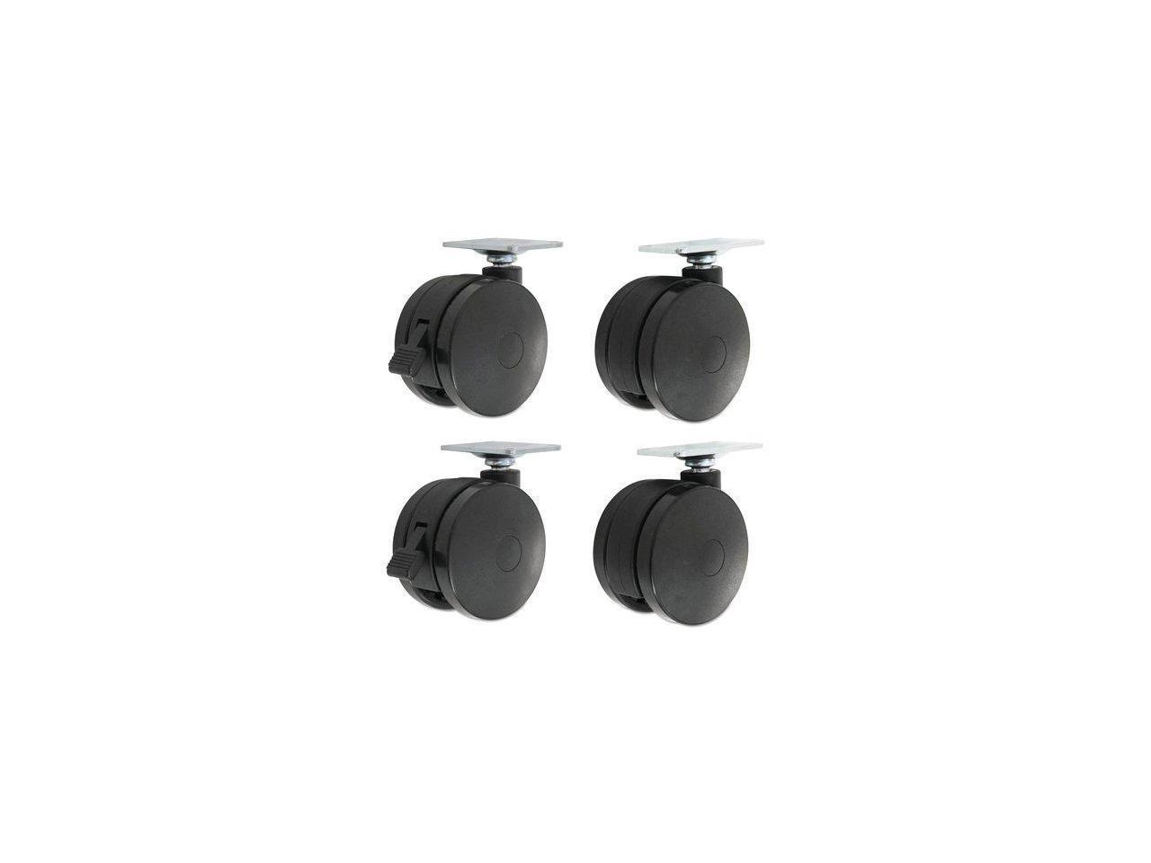 Alera Casters for Height-Adjustable Table Bases Black 4/Set HT3004