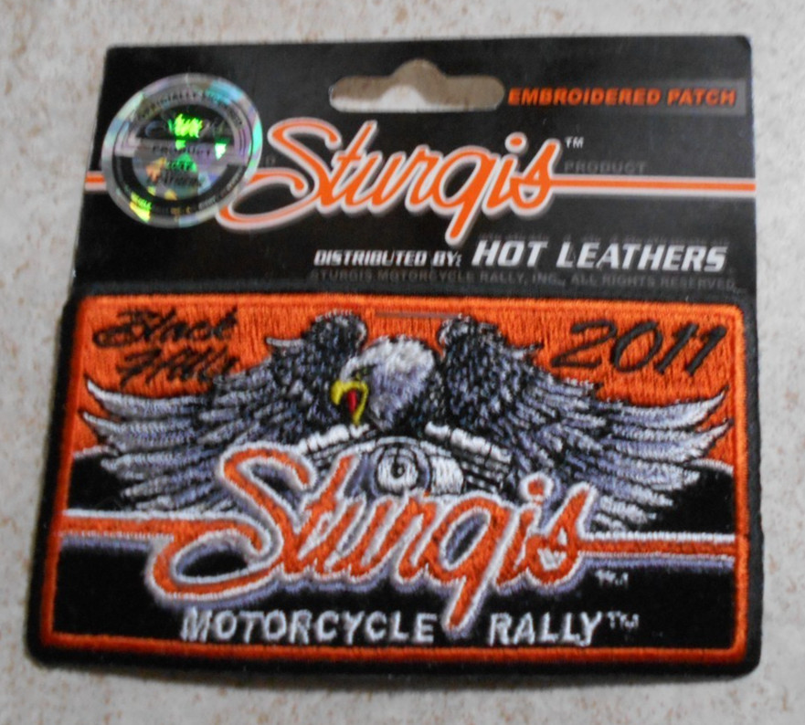 Black Hills Rally 71 YEARS motorcycle jacket patch Sturgis SD Eagle Script 2011