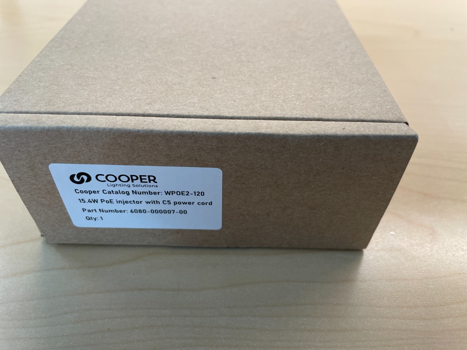 Cooper Lighting Solutions WaveLinx POE Injector WPOE2-120