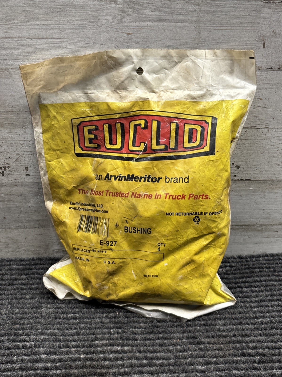Bag of 4 Euclid E927 -TORQUE ARM BUSHING, RUBBER