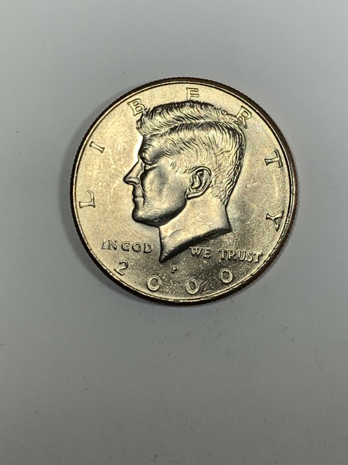 2000-P Kennedy Clad Almost Uncirculated to Uncirculated Half Dollar