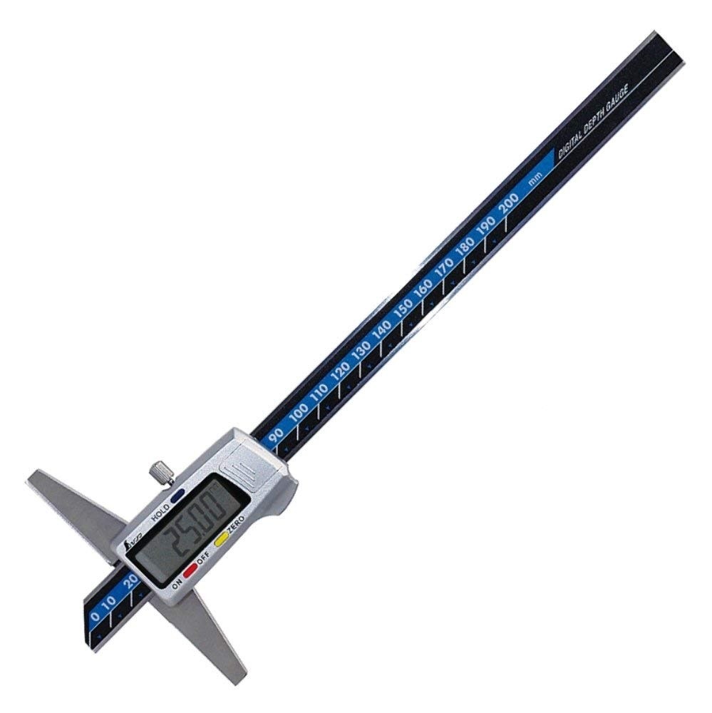 SHINWA STANDARD DIGITAL DEPTH GAUGE (0.01～200mm) 19307
