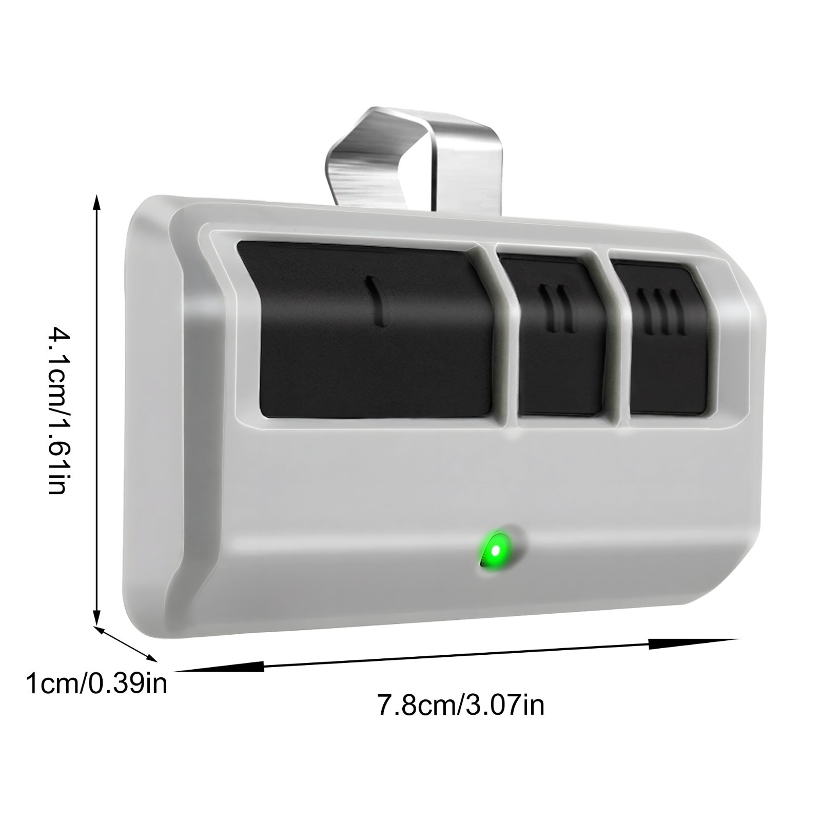 2x Garage Door Remote Controls Compatible With 5 Color Learn Button Opener
