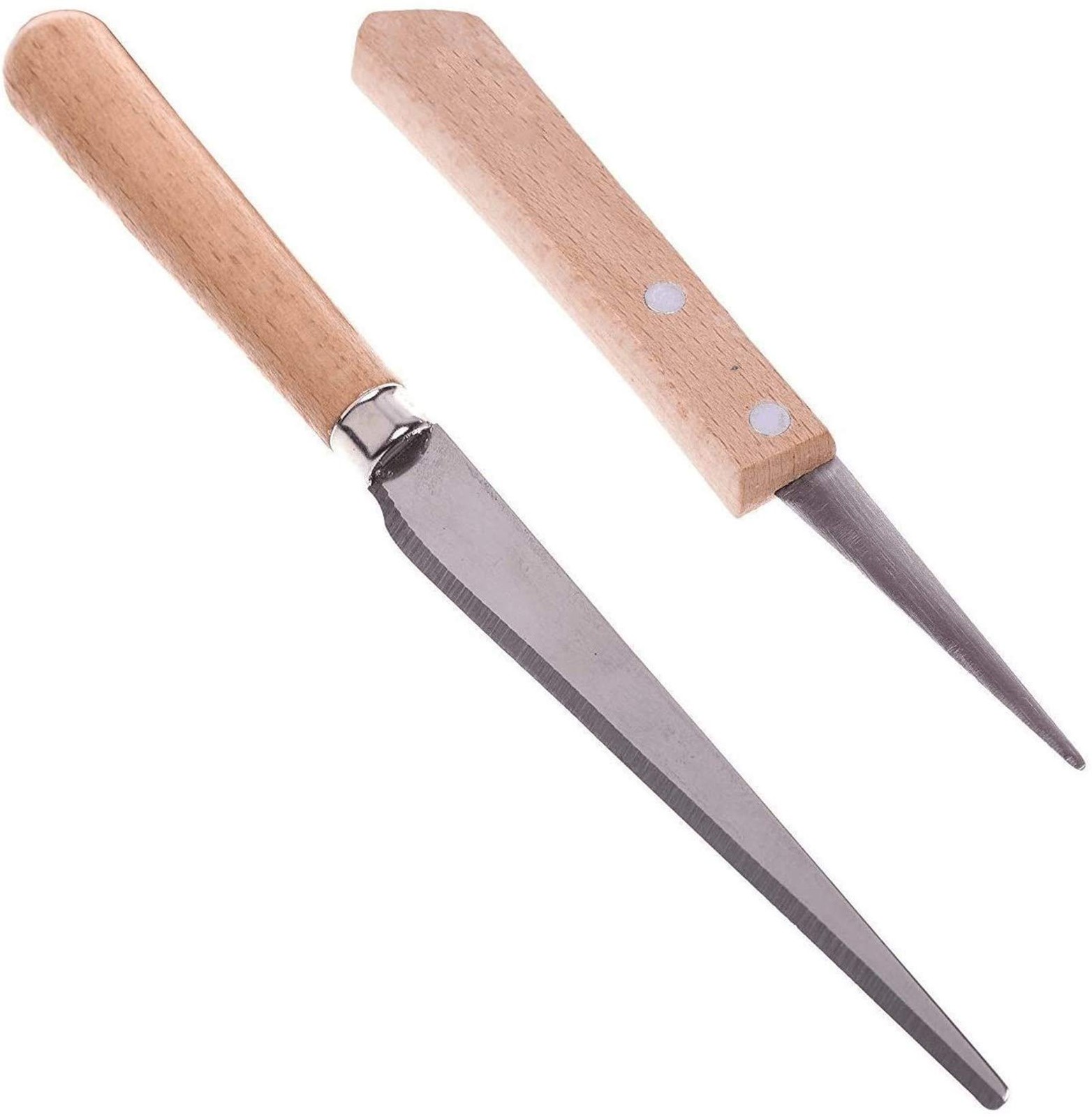 2pcs-Wooden Handle Fettling for Pottery/Sculpting/Ceramic/Polymer Clay Carvin...