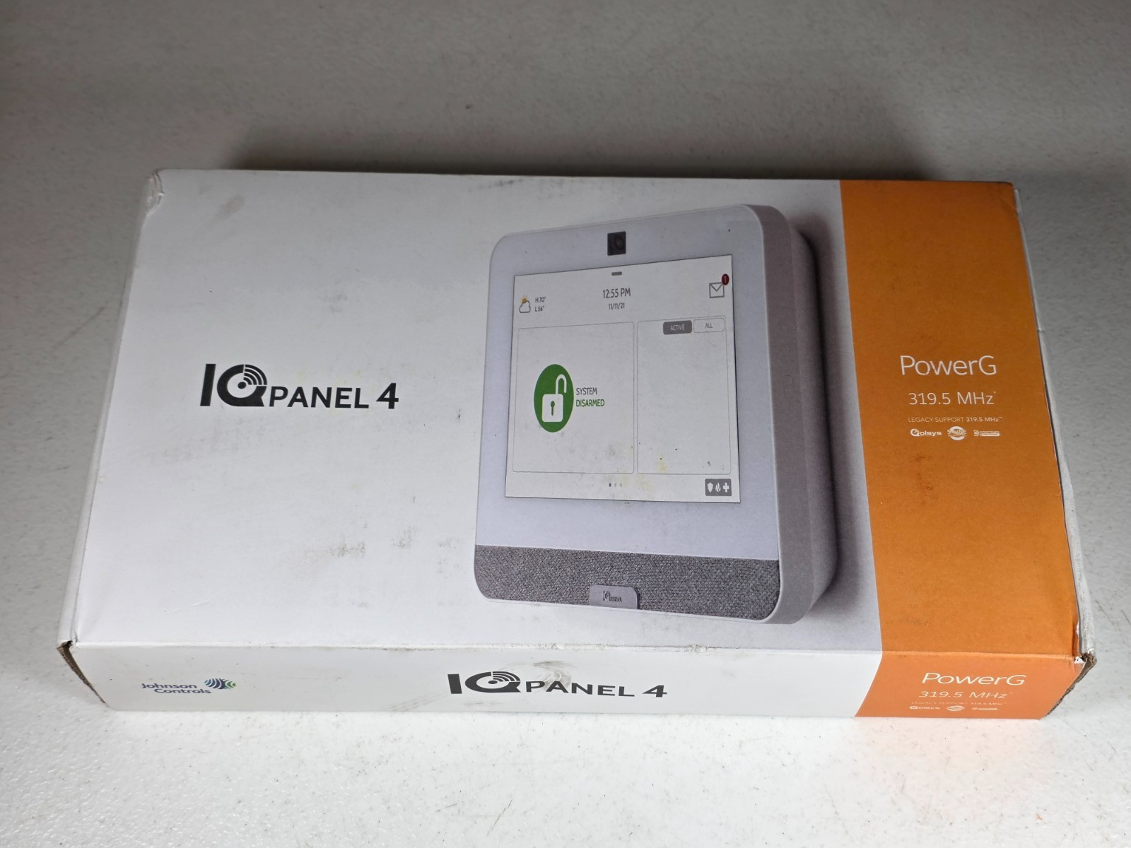 Qolsys IQ Panel 4 IQP4004 PowerG 319.5MHz Alarm Control Panel LTE