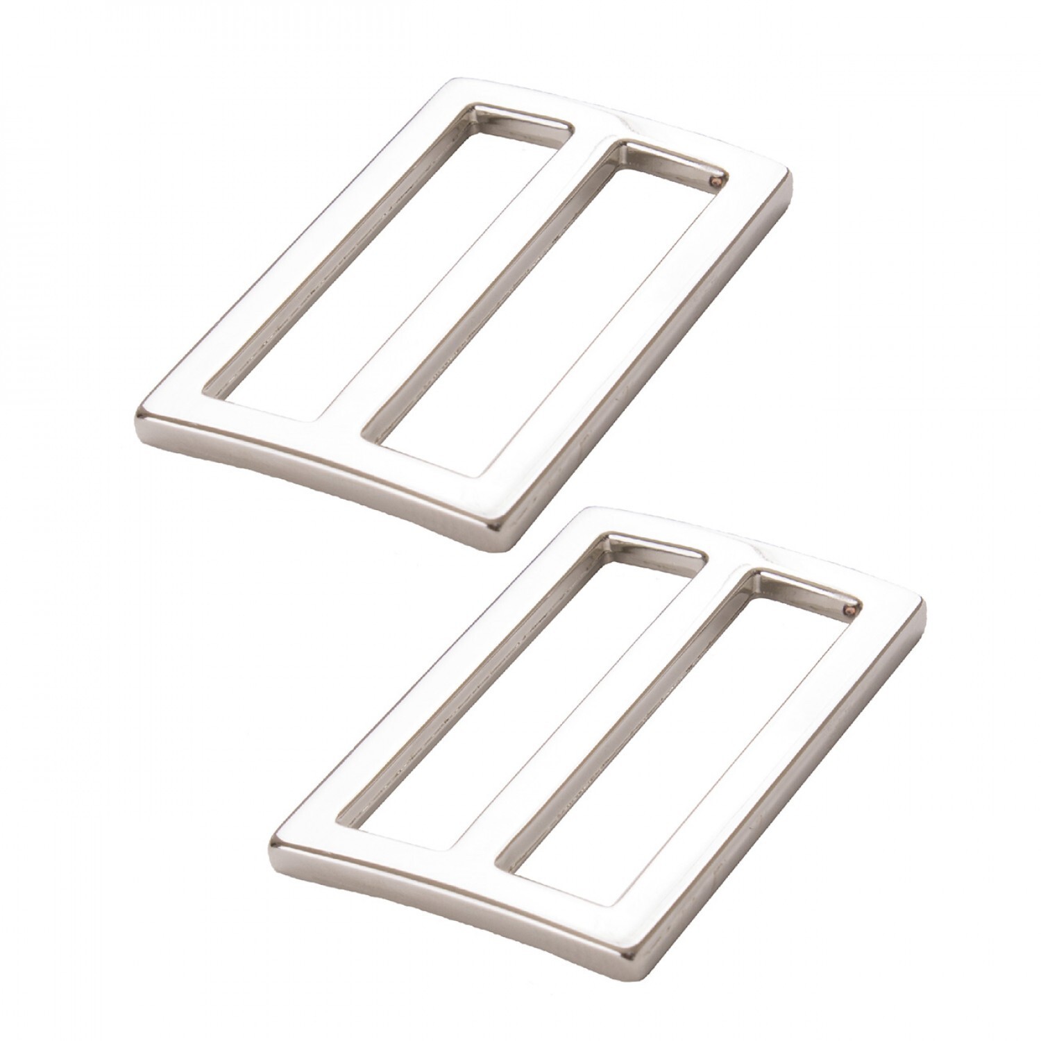 Slider Flat Widemouth 1 1/2 in Nickel Set of Two By Annie Bag Hardware