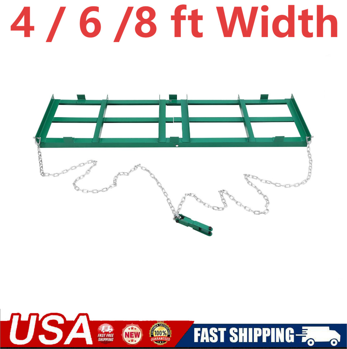 48 72 96" Driveway Drag Tow Behind Drag Harrow Gravel Grader For ATV UTV Tractor