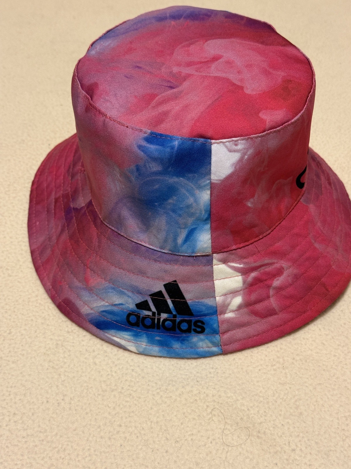Adidas Pink Tie Dye Bucket Style Hat.