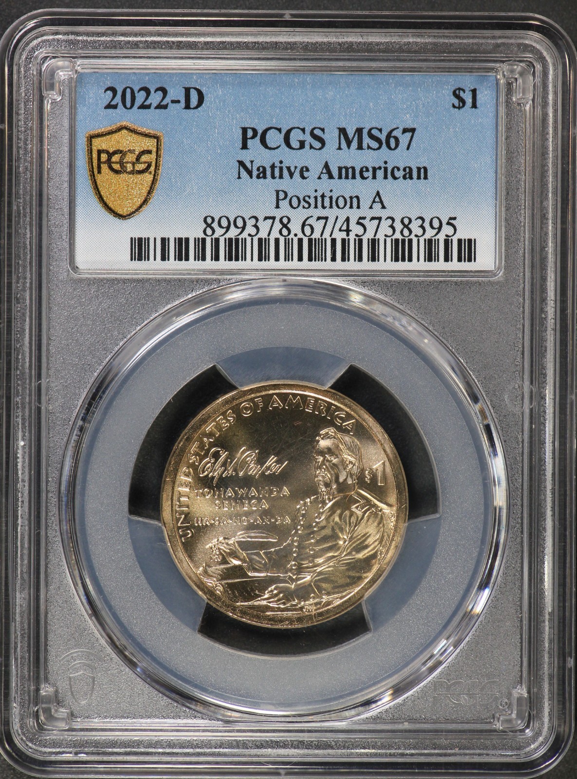 2022-D PCGS Sacagawea Native American Dollar MS67 MS-67 Pos A Position A Parker