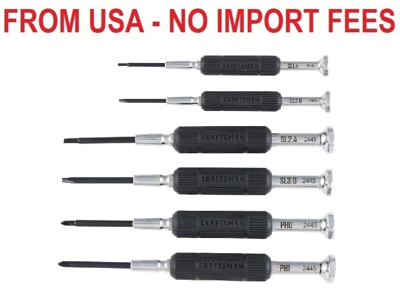CRAFTSMAN 6 Piece Precision Screwdriver Set, Mini Screwdriver Set for Watch Jewe