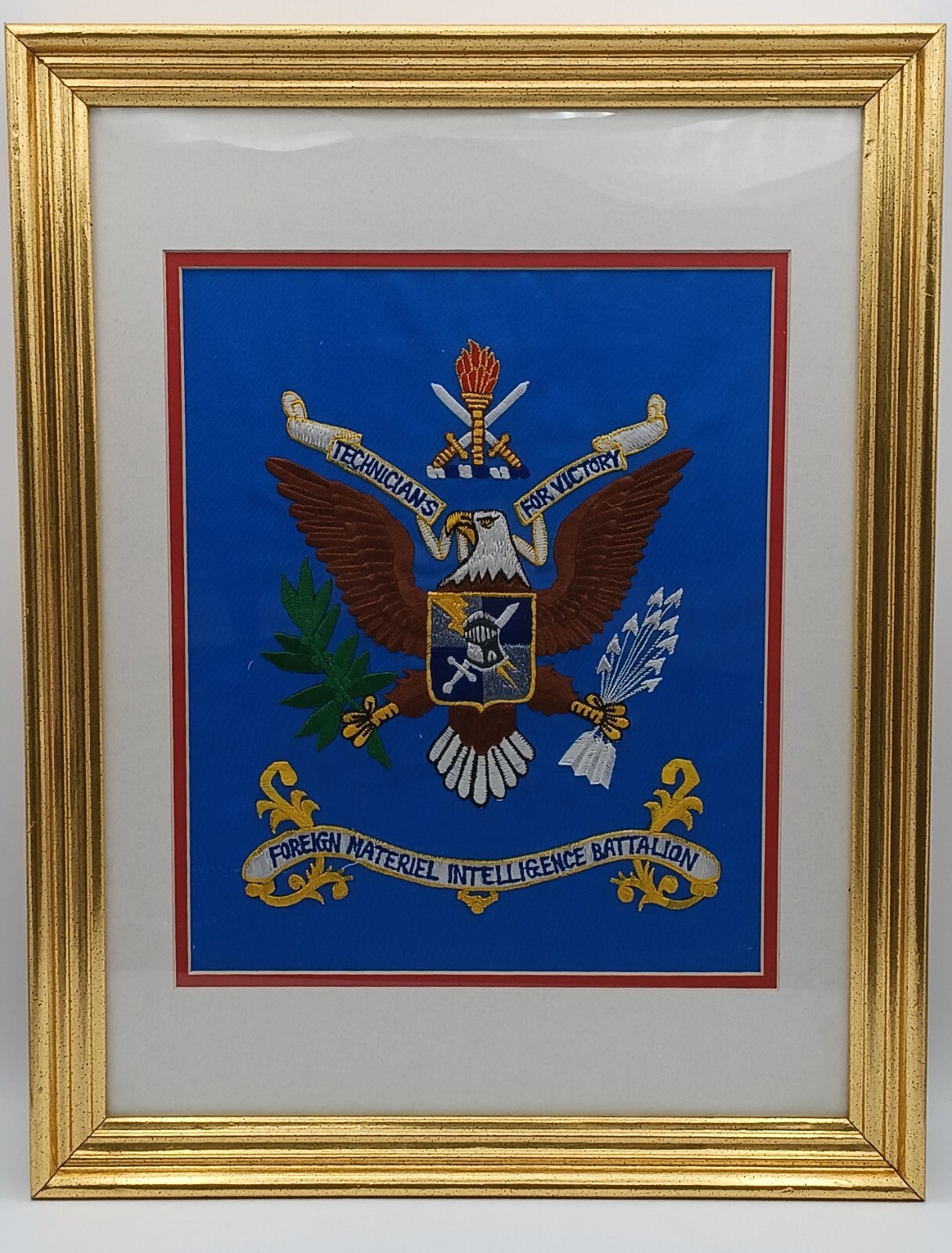 US Army 751 st Millitary Intelligence Brigade Coat of Arms Embroidered Fabric
