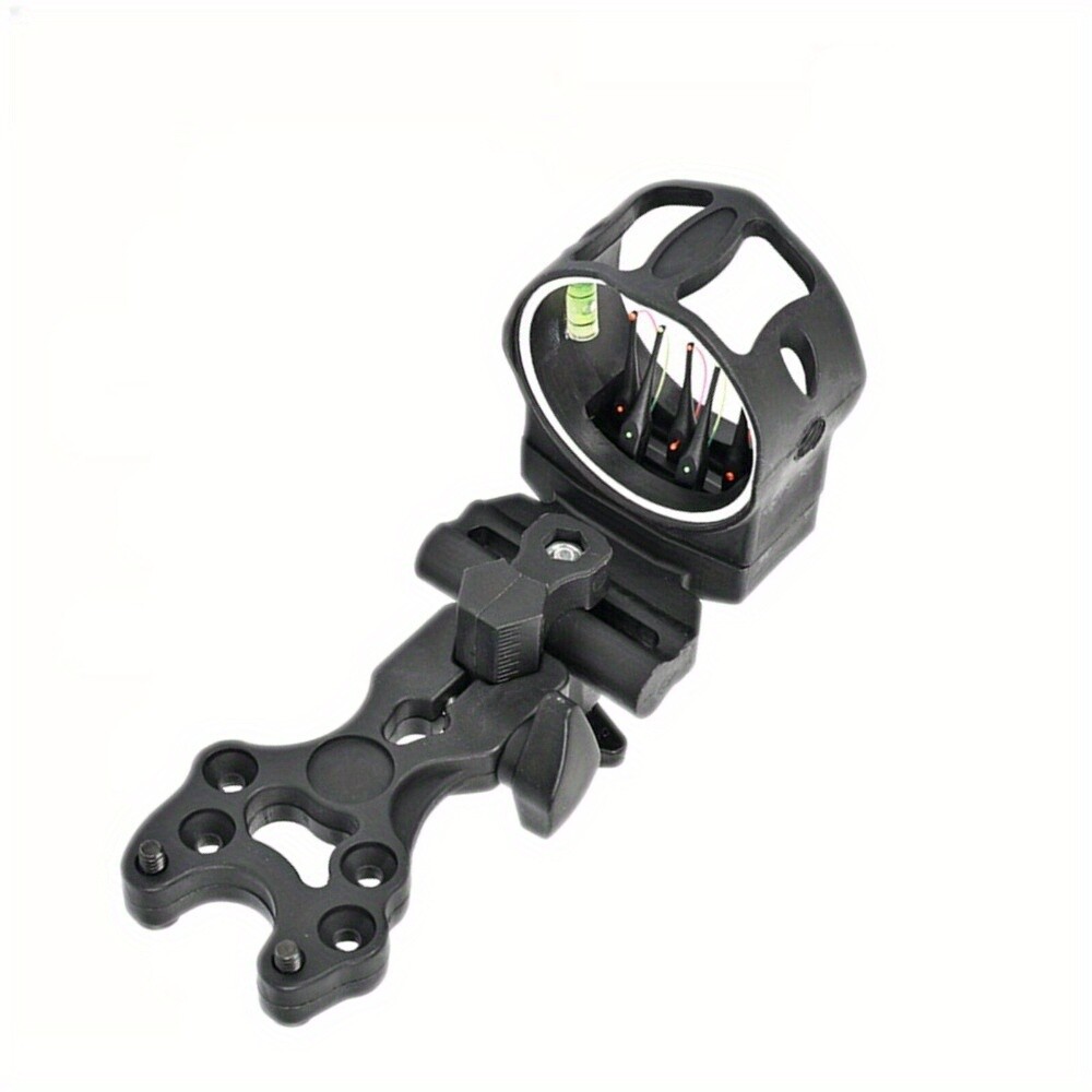 Compound Bow Sight 5 Pin 0.019" Fiber level bubble Adjustable Archery Shooting