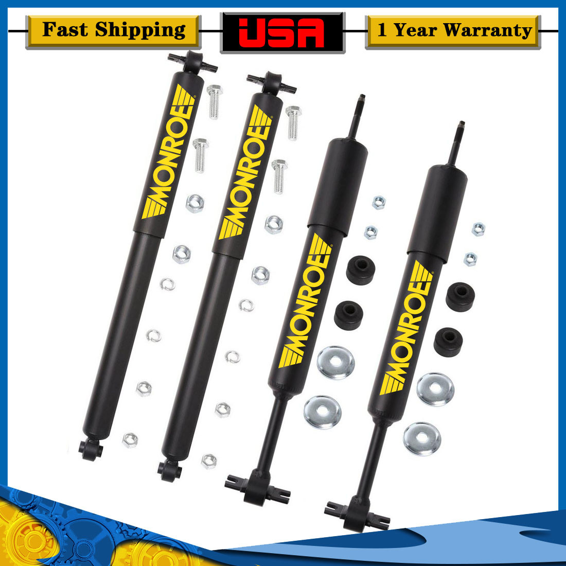 Monroe Front& Rear Shock Absorber Kit For 2001-2005 Ford Explorer Sport Trac RWD
