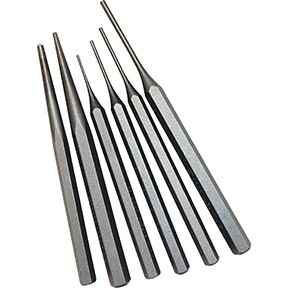 6 PC. Precision Punch Set 99801 PLATINUM TECH Steel Alloy Multicolor Punch &