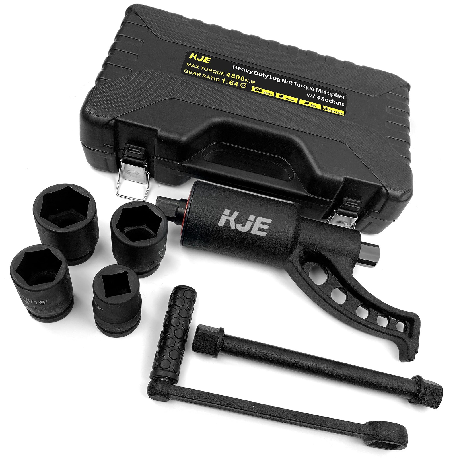 Heavy Duty Torque Multiplier Wrench Set 4800 NM Semi Truck RV Lug Nut Remover