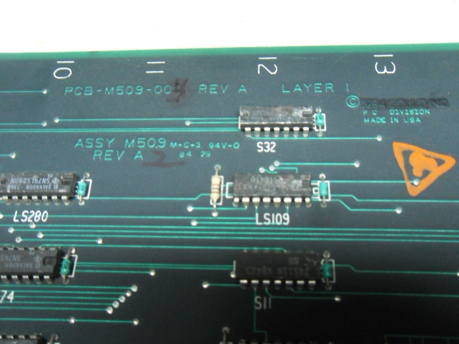 Gould Modicon AS-509P-005 REV A7 Memory Board