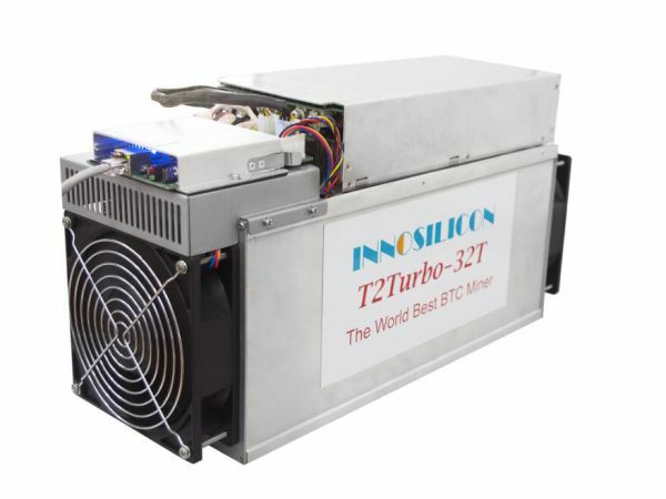 Innosilicon T2 turbo +32T SHA-256 BTC miner  Passive Income PreOwned