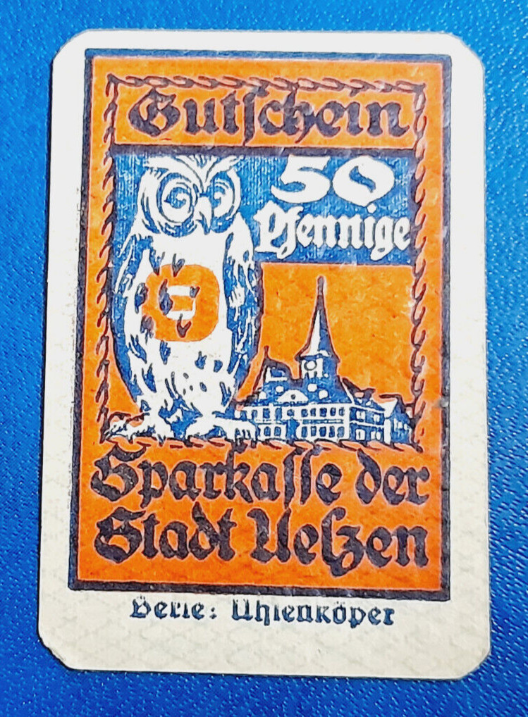 UELZEN NOTGELD 50 PFENNIGE 1922 EMERGENCY MONEY GERMANY BANKNOTE (27897)