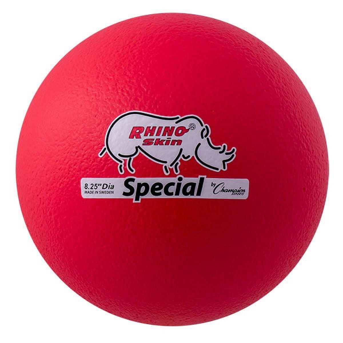 Champion Sports RS85NRD 8.5 in. Rhino Skin Ball, Neon Red