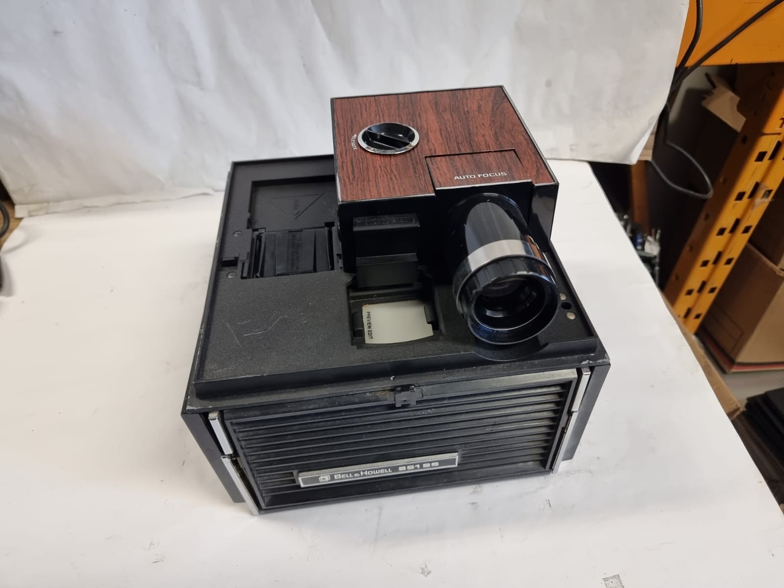 Vintage Bell & Howell Model 851ss Slide cube projector / Please read