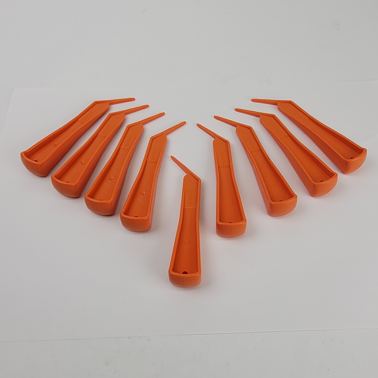 Lot of 9- Weidmueller 1669630000 Actuation/Operating Tool, Model ZBWW,Orange POM