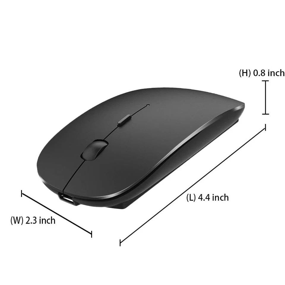 Rechargeable Bluetooth Mouse For Macbook/macbook Air/pro/ipad, Wireless