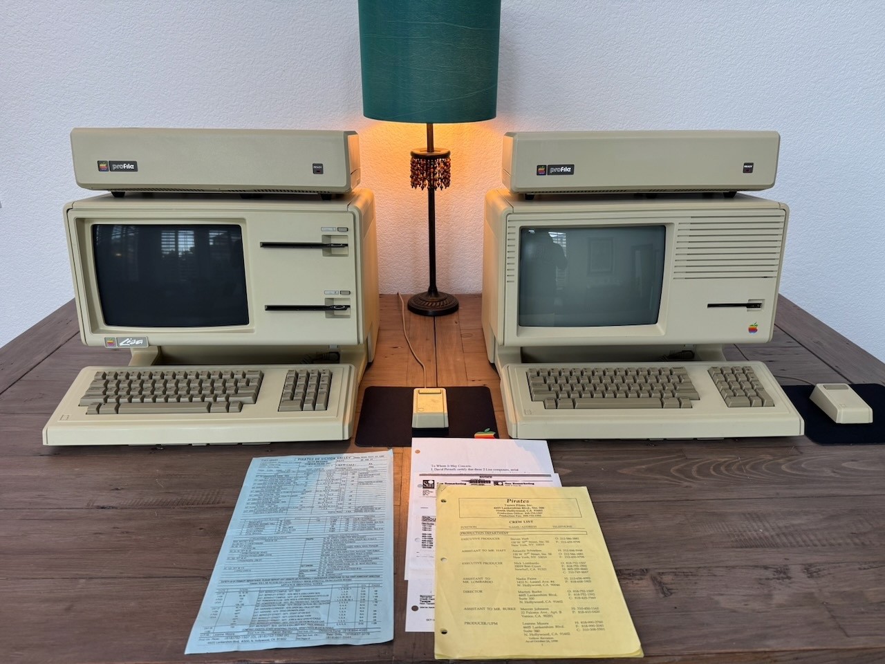 Apple Lisa 1 and 2 from 1999 "Pirates of Silicon Valley" movie by Turner Films.