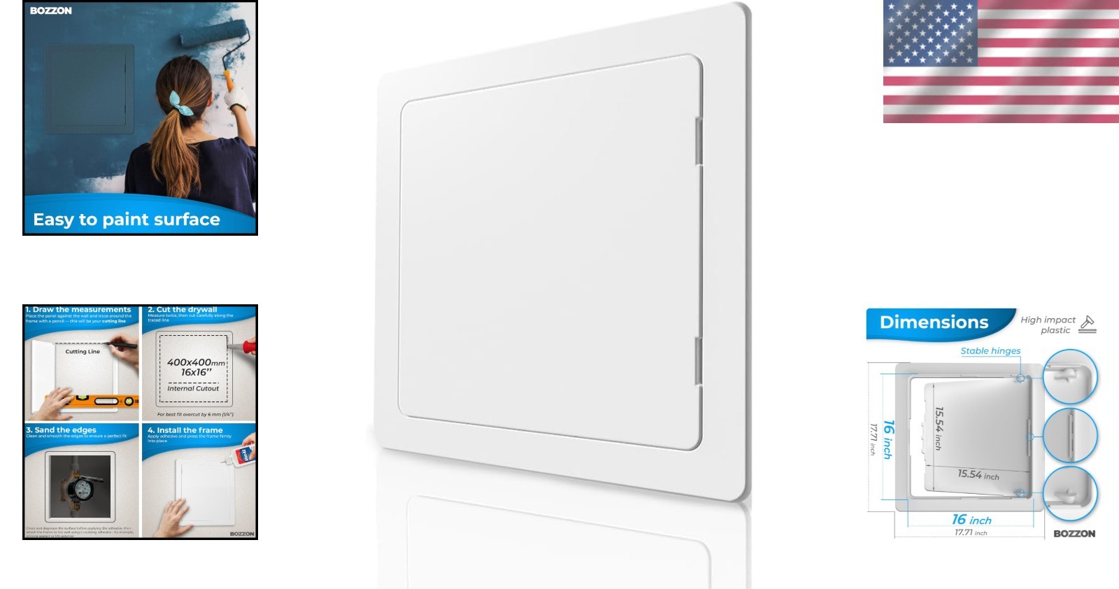 Effortless 16x16 Drywall Access Panel - Perfect for Plumbing & Electrical Access