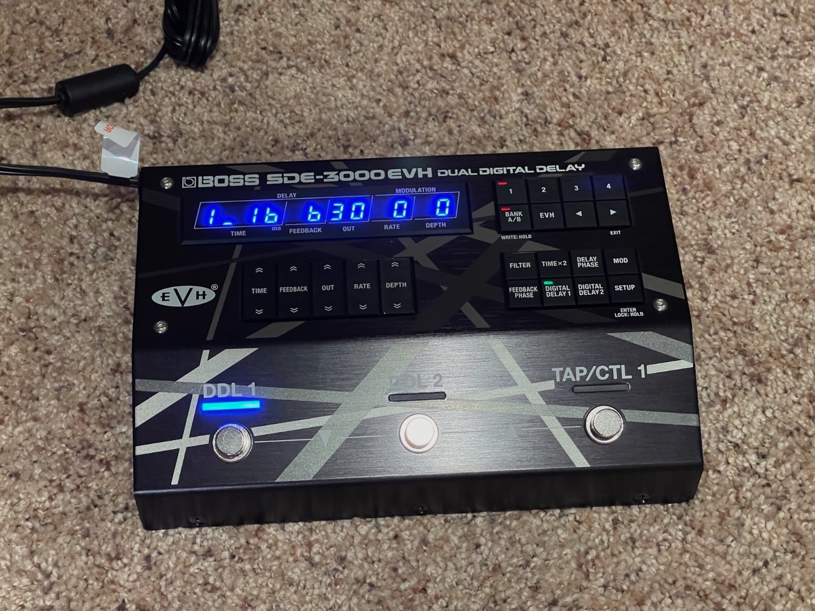 Boss SDE-3000EVH Dual Digital Delay Effects Pedal - Excellent/Mint in Box