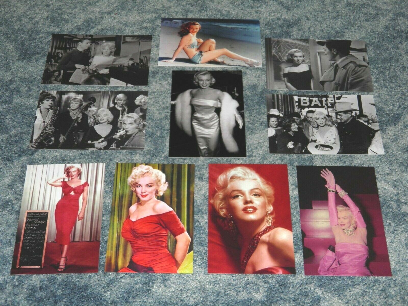 Lot of 10 Marilyn Monroe Postcards, Hollywood Movie Film Scenes etc. -- Postcard
