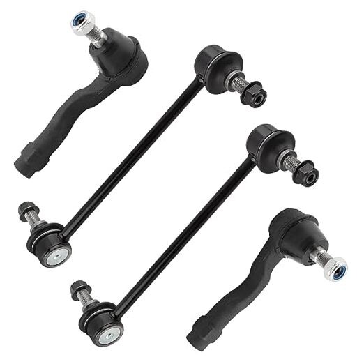 (Set of 4) Rear Stabilizer Sway Bar End Links + Outer Tie Rod Ends fit for