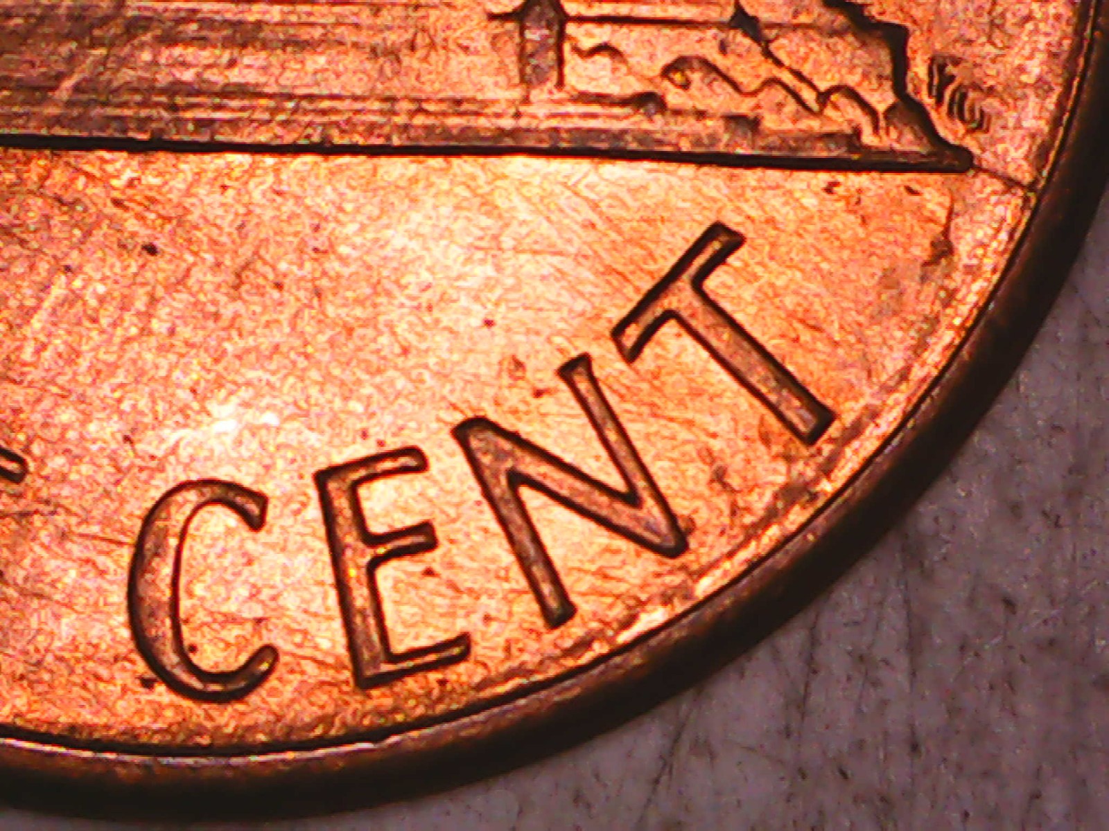 TWO ERRORS, 1986-P LINCOLN MEMORIAL CENT RD DIE CRACK & DDR P-274
