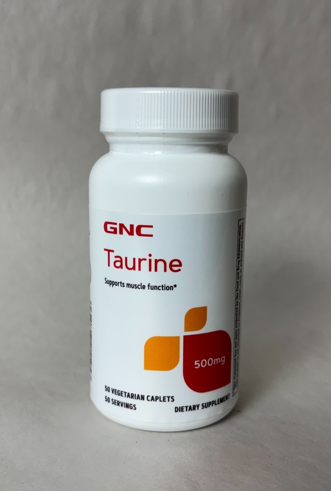 GNC Taurine 500mg 50 Vegetarian Caplets