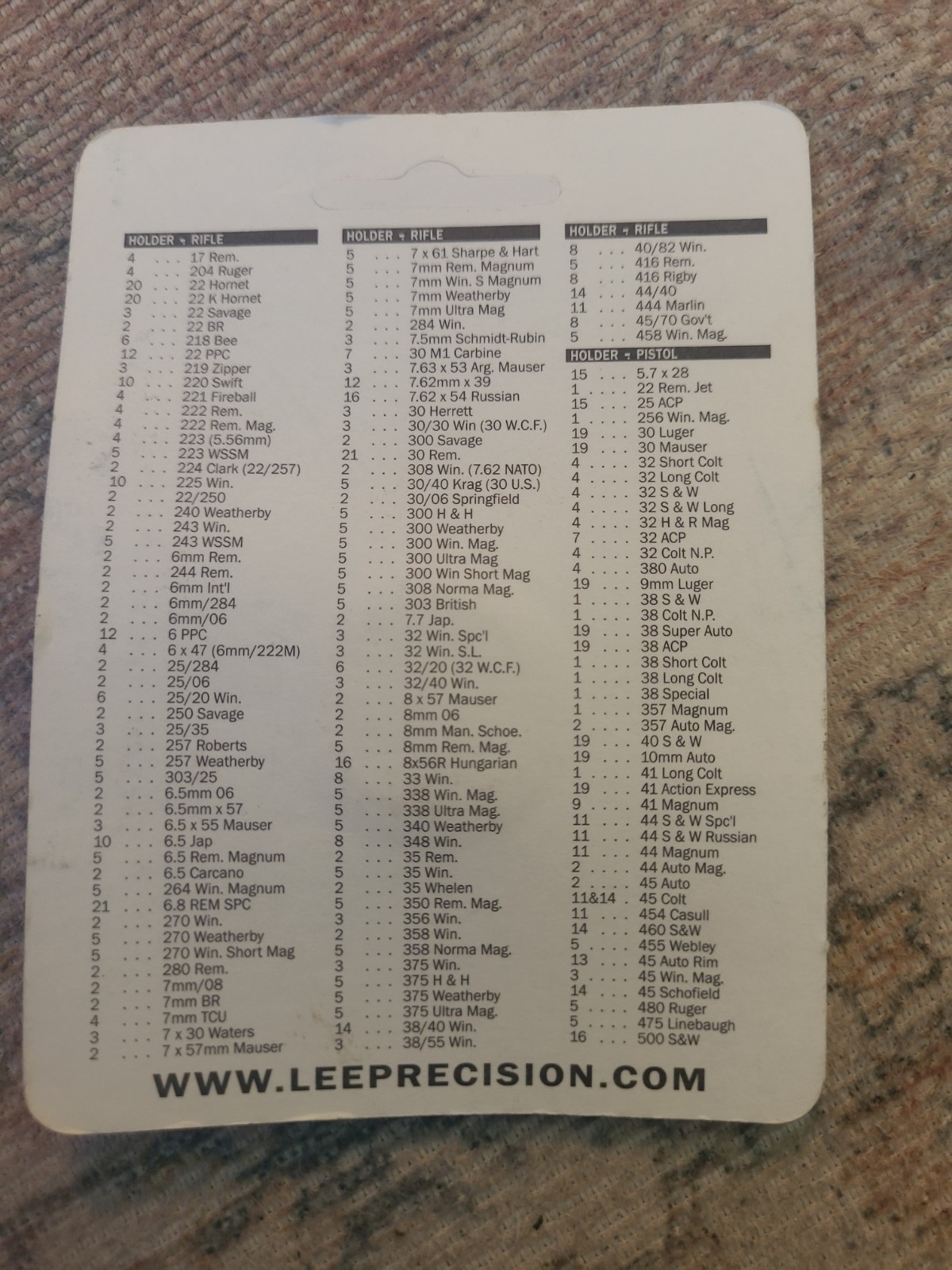 LEE 90205 Hand Priming Tool Shell Holder #5 New in Package #90205