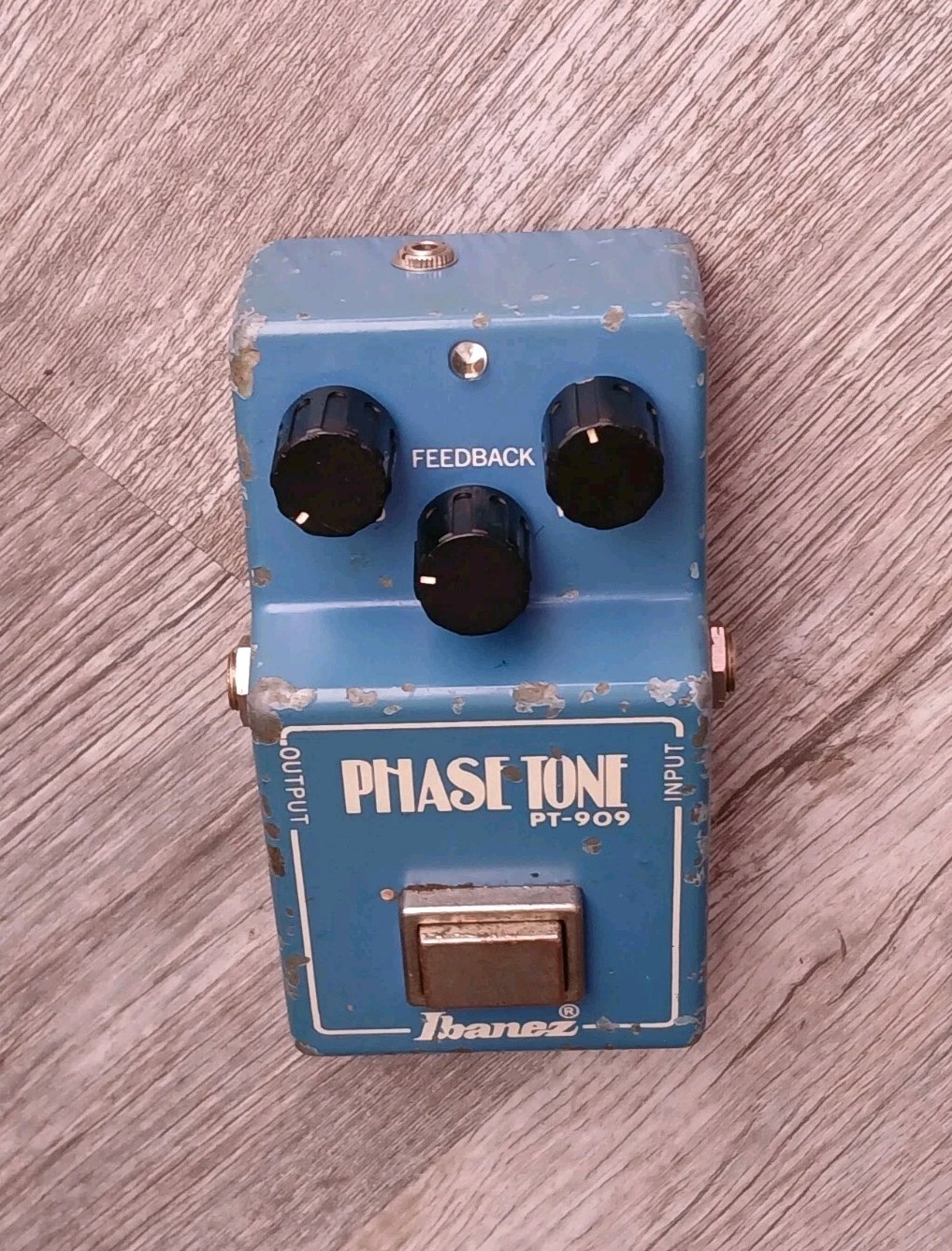 Vintage Ibanez PT-909 Guitar Effects Phase Tone Pedal 1980s Made in Japan Blue
