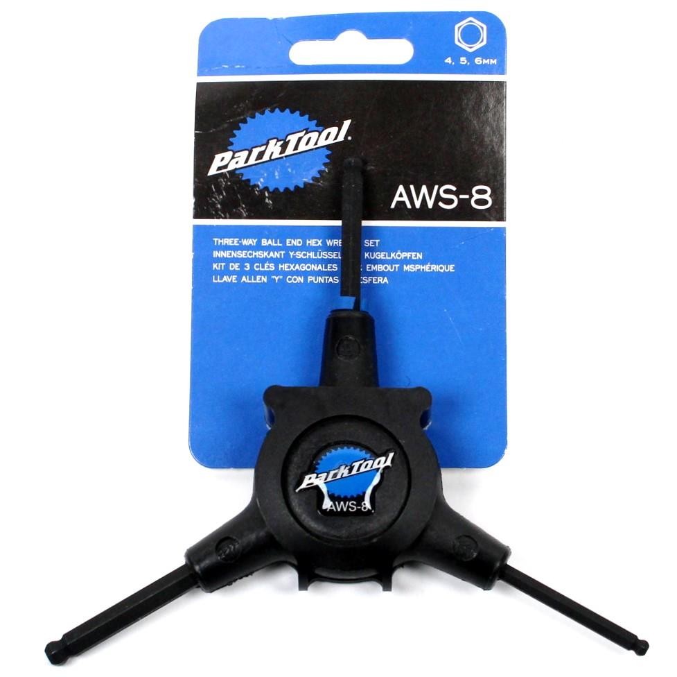 Park Tool AWS-8 3-Way Hex Ball Bike Wrench 4 5 6mm Y-Shaped