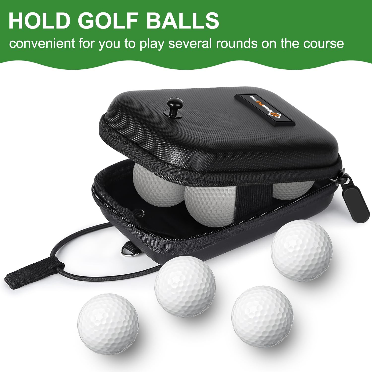 GUNPJONE Golf Rangefinder Case, Hard Shell Case Compatible Black