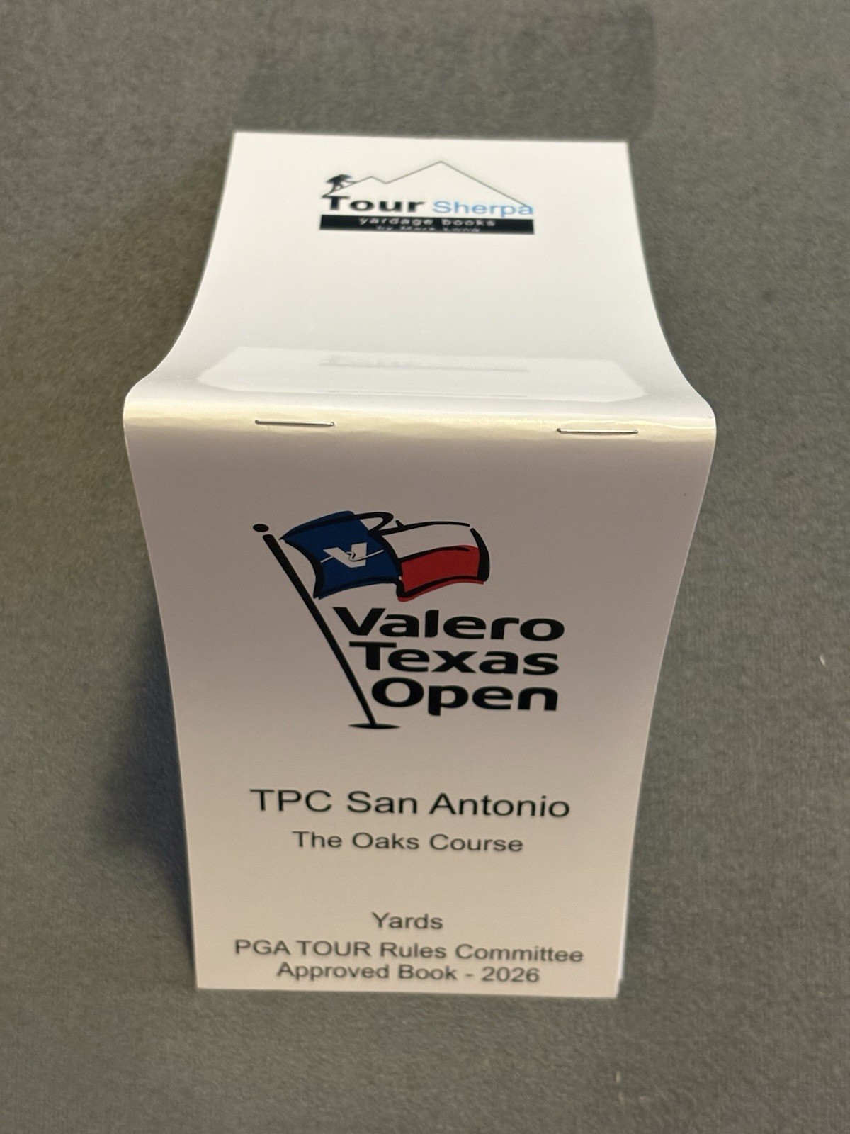 TPC San Antonio The Oaks Course Valero Texas Open PGA Tour Yardage Book New 2026
