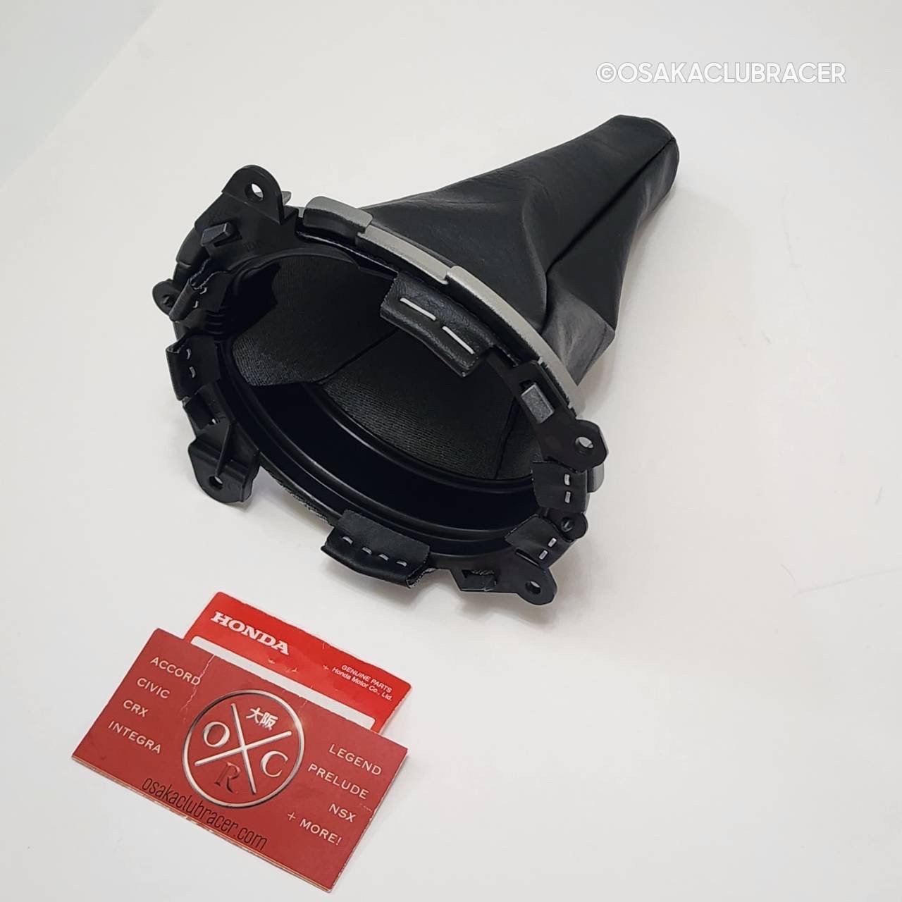 Genuine OEM 11-13 Honda Fit Shift Boot Black Silver Trim 83414-TF0-J52ZC GE8 5MT