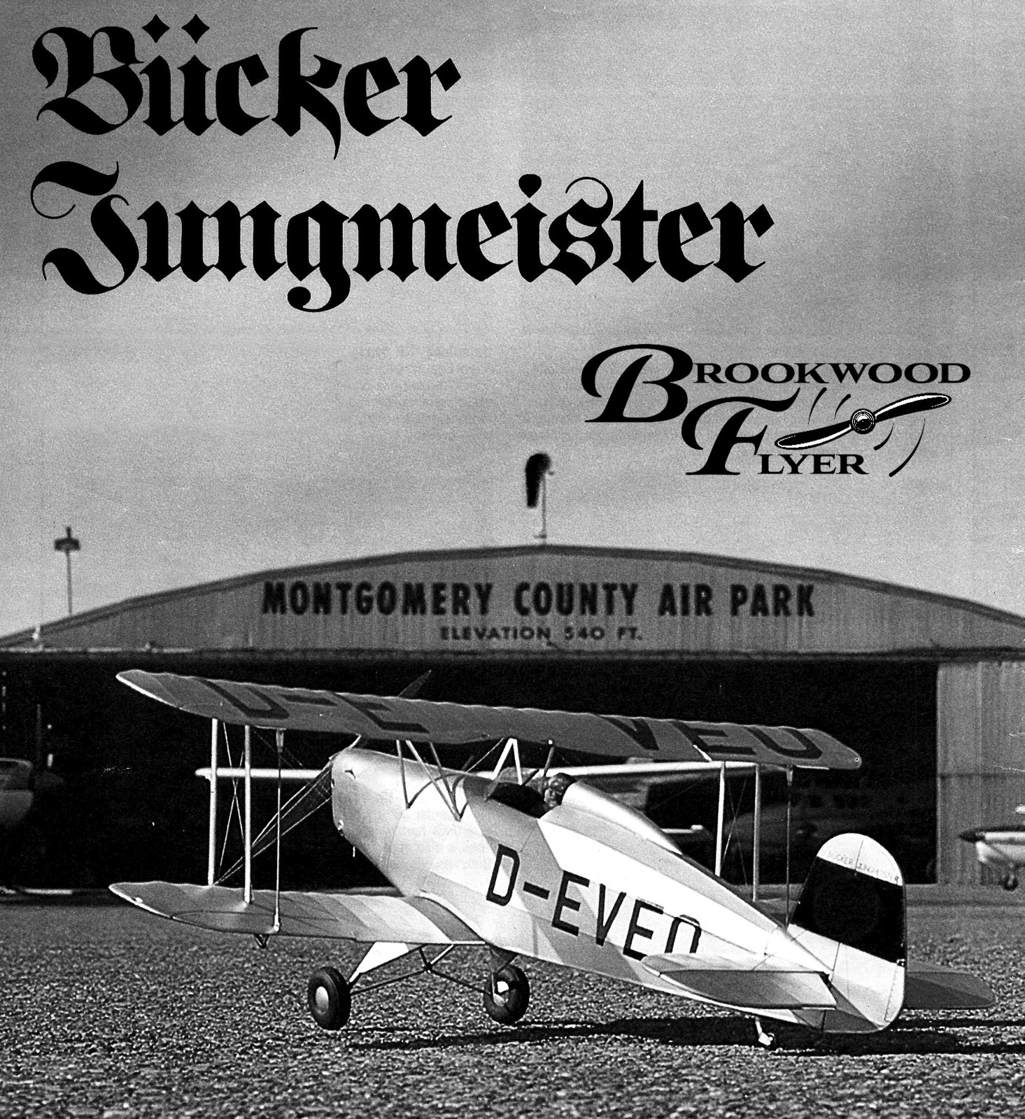 BUCKER JUNGMEISTER Scale PLAN + Article to Build Kingley Kau 32" FF RC Airplane