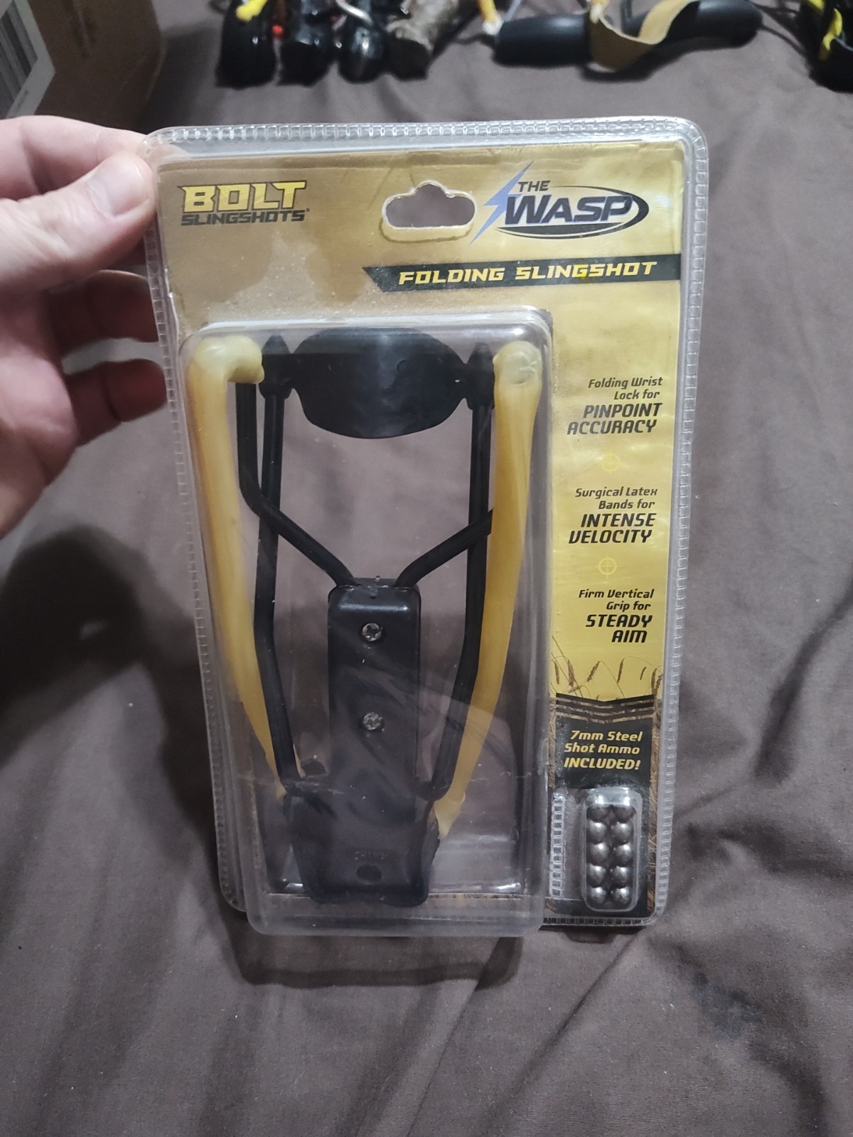Vintage - Bolt - The Wasp - Wrist Brace Slingshot - *BRAND NEW SEALED*
